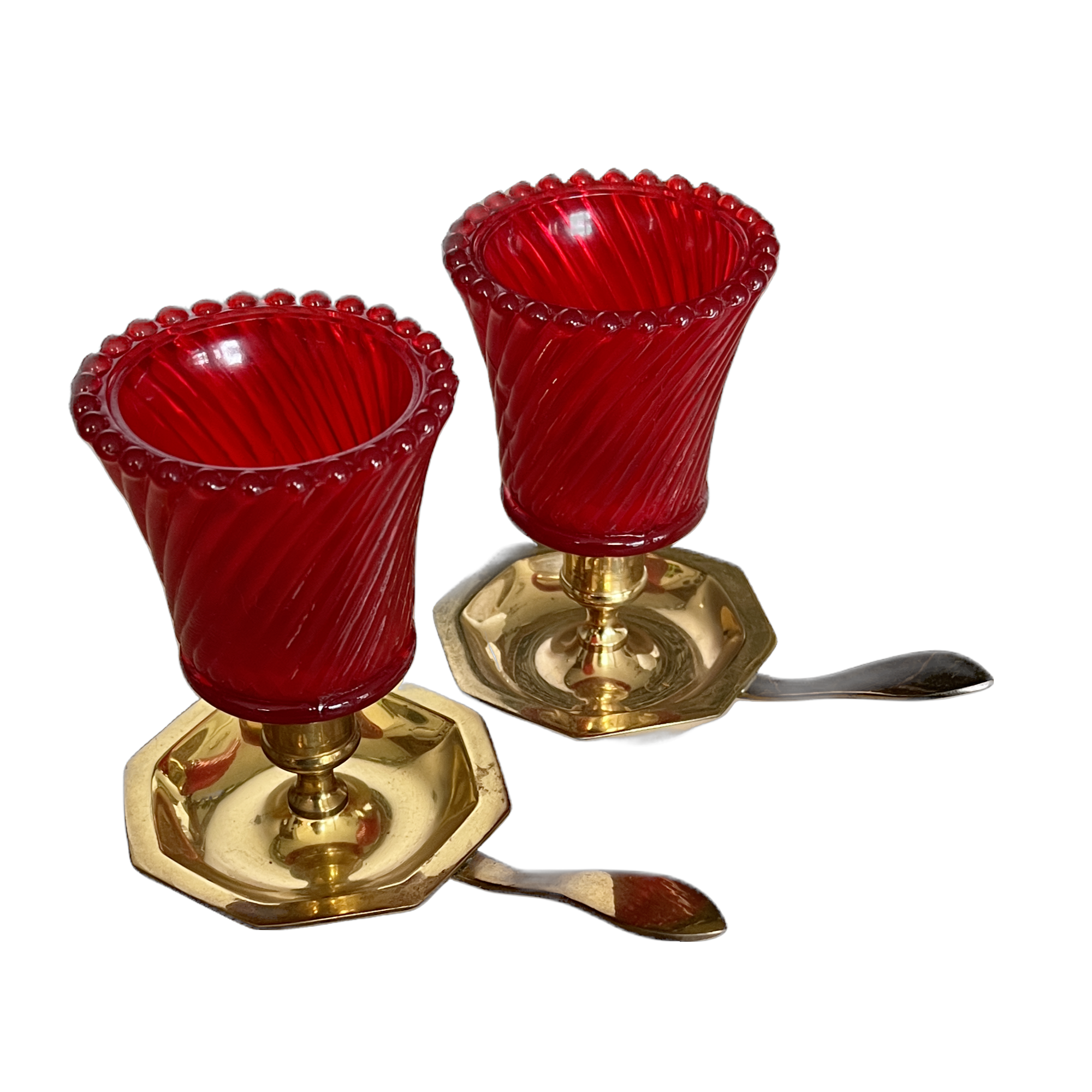 Handled Brass Candle Sticks With Glass Votive Cups Greene Acres handled-brass-candle-sticks-with-glass-votive-cups-greene-acres