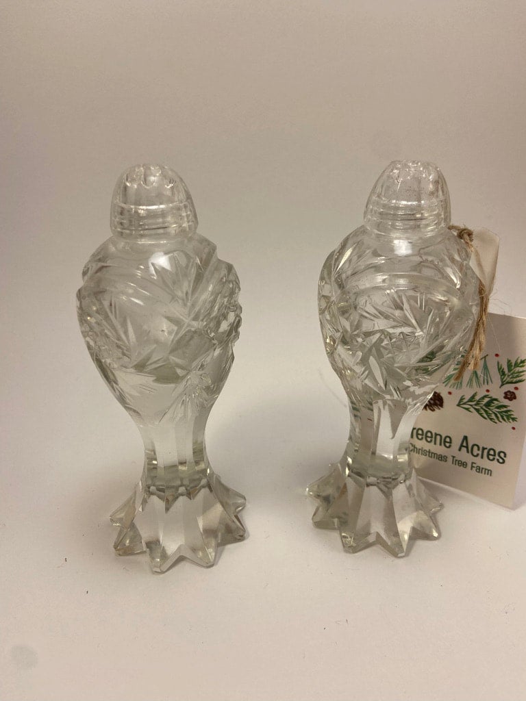 Antique Salt and Pepper Shakers Greene Acres Christmas Tree Farm